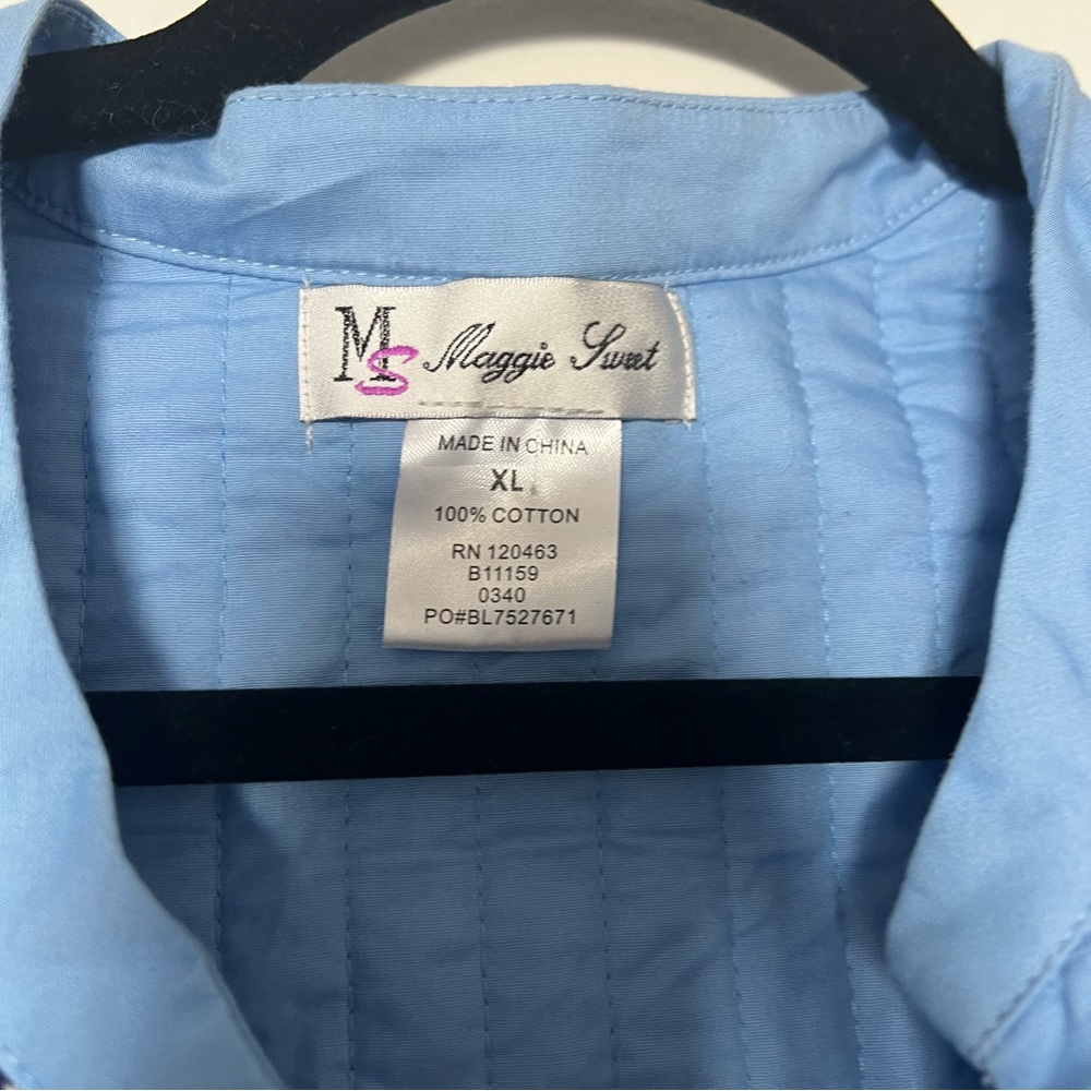 Vintage Maggie Sweet Blue Quilted Jacket - Picture 2 of 3